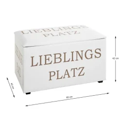 Coffre de rangement cuir imprimé motif