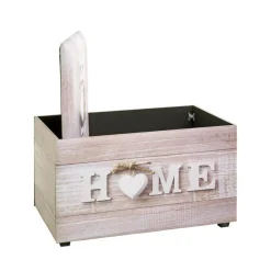 Coffre de rangement simili cuir imprimé du motif