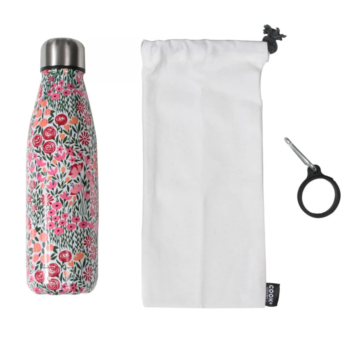 Coffret Bouteille Isotherme Fleurie