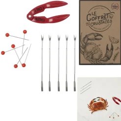 Coffret Crustacés Pince X1 Pique Fourchette X6 M12