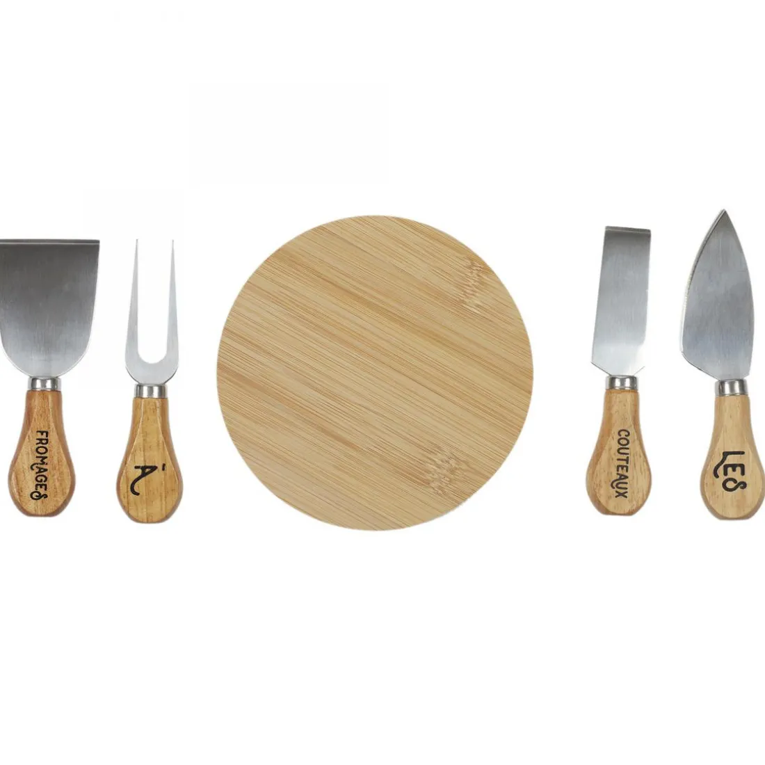 Coffret Fromages Couteau X4 Et Planche