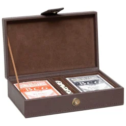 Coffret jeu de cartes Jule Marron