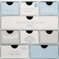 Coffret Naissance Porte Nuage bleu