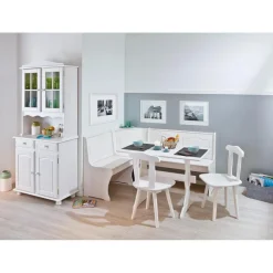 Coin Repas DONAU Pin Massif Blanc