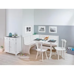 Coin Repas DONAU Pin Massif Blanc