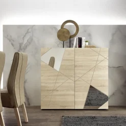 Commode 2 portes beige