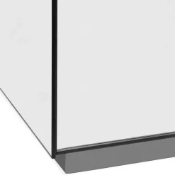 Commode 3 Tiroirs NARCISSAL En Miroir Pied Argent