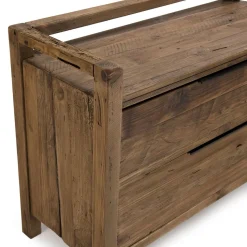 Commode ANDRIAN 2 Tiroirs Bois Pin Recyclé