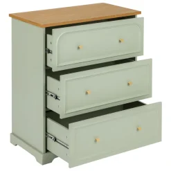 Commode Mohéa Vert céladon 3 tiroirs