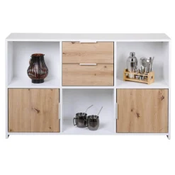 Commode PEPETO 2 tiroirs / 2 portes / 3 niches