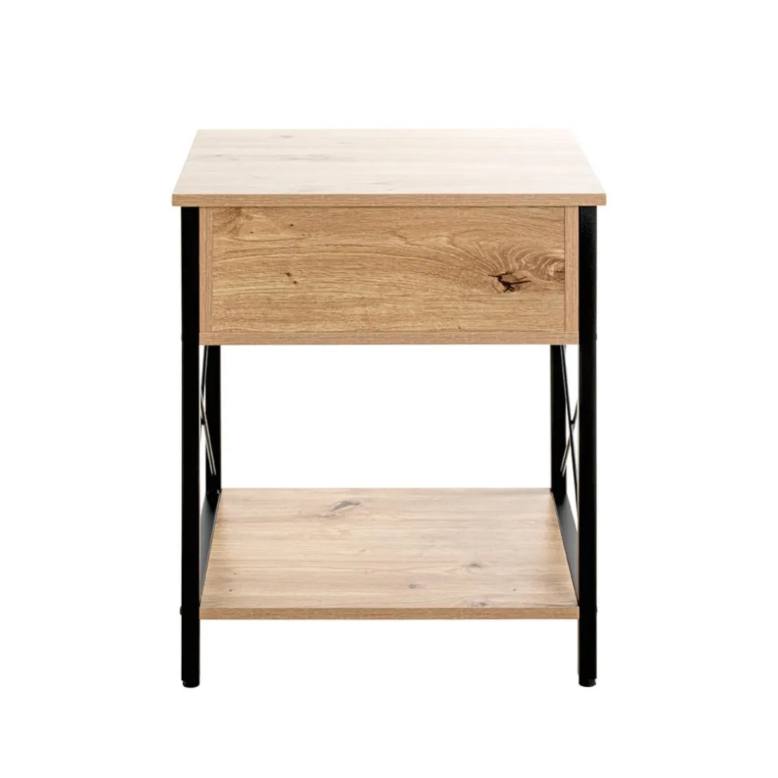 Console 1 tiroir et 1 plateau décor chêne