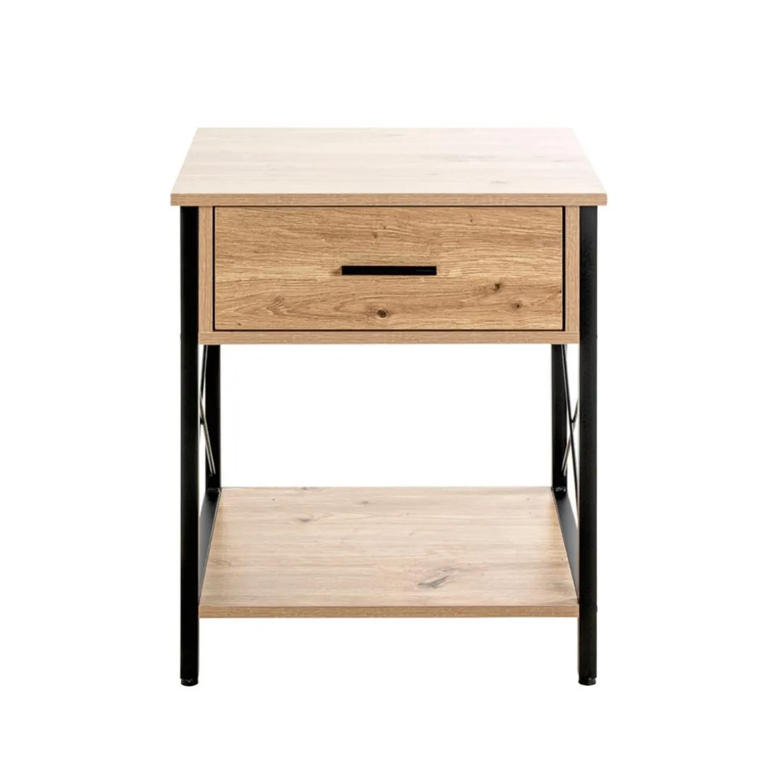 Console 1 tiroir et 1 plateau décor chêne