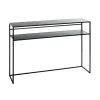 Console acier laqué noir