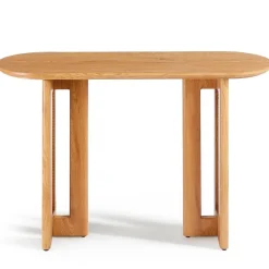 Console avec cannage Bohemia Chêne clair et Rotin