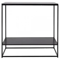 Console avec Tablette en Métal Noir PERKAR
