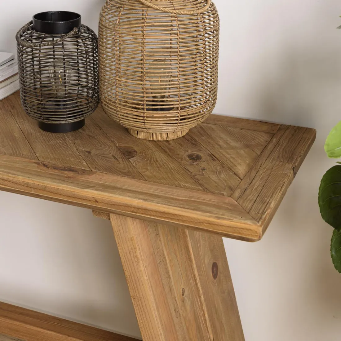 Console bois Pin recyclé