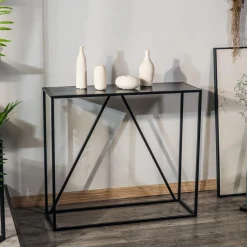 Console en métal Blanc Style industriel