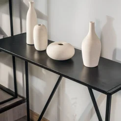 Console en métal Blanc Style industriel