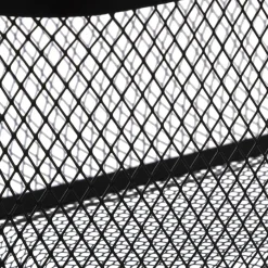 Corbeille en métal noir