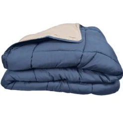 Couette chaude bicolore COCOON bleu