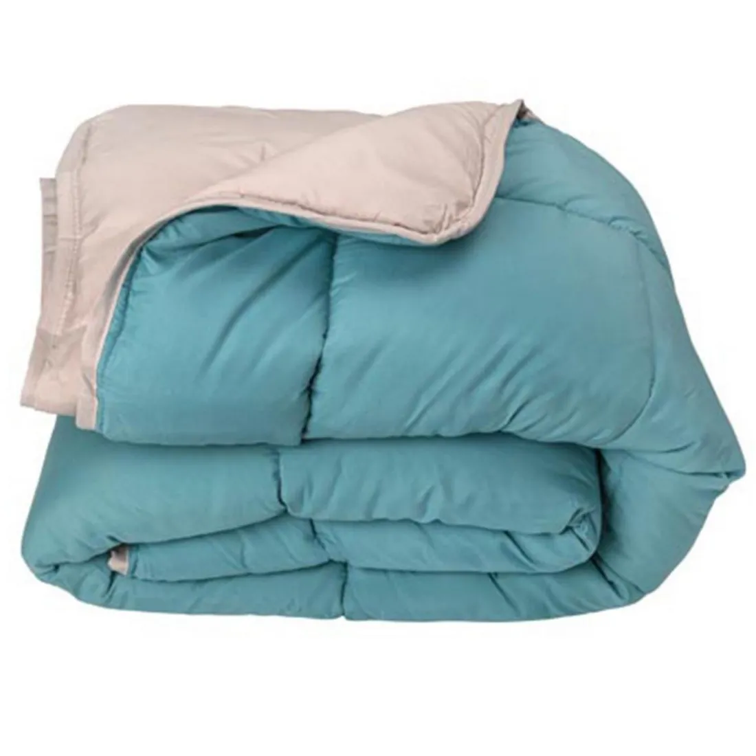 Couette chaude bicolore COCOON lac/galet