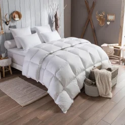 Couette chaude en plumettes et duvet Daisy Blanche