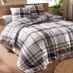 Couette Chaude 400G CUADROS Blanche