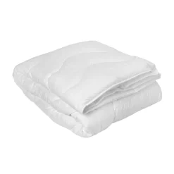 Couette légère enveloppe microfibre CARESSE blanc
