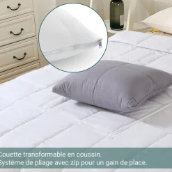 Couette magique blanche Microfibre