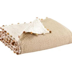 Courtepointe uni Gastounet Sienne 180 x 180