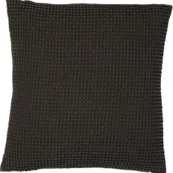 Coussin coton Maia Noir Carbone