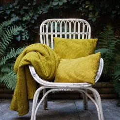 Coussin coton Maia Vert Badiane