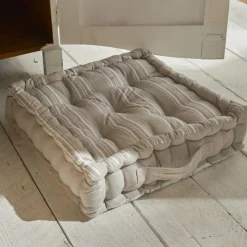 Coussin de Sol Blanc Imprimé Berenice - Charme