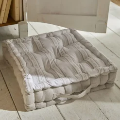 Coussin de Sol Blanc Imprimé Berenice - Charme