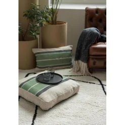 Coussin de sol Gatsby Eucalyptus 55 x 55 x 10 cm