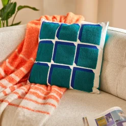 Coussin Flow D45x45cm - vert hollywood