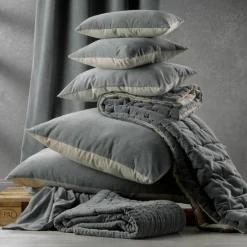 Coussin uni Elise Craie 30 x 50