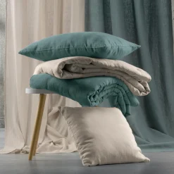 Coussin uni Zeff Vert de gris