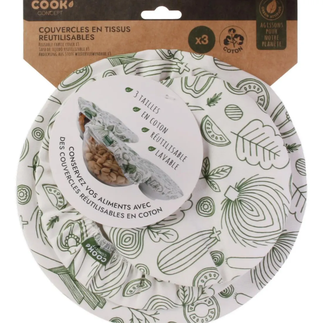 COUVERCLE EN TISSU REUTILISABLE CUPPA