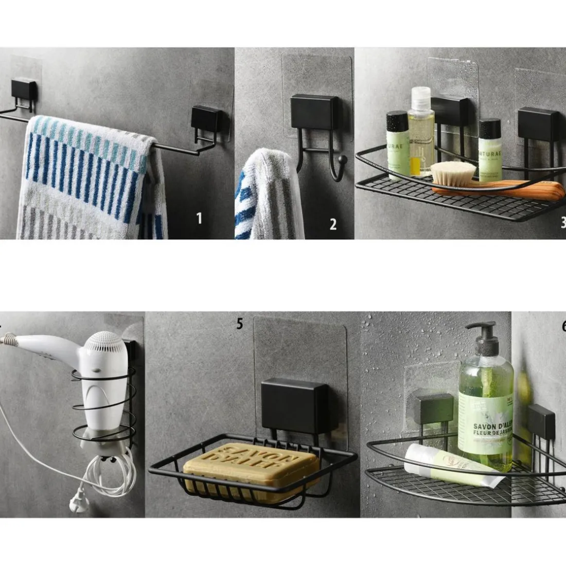 Crochet Double Electrostatique DECLINO Noir