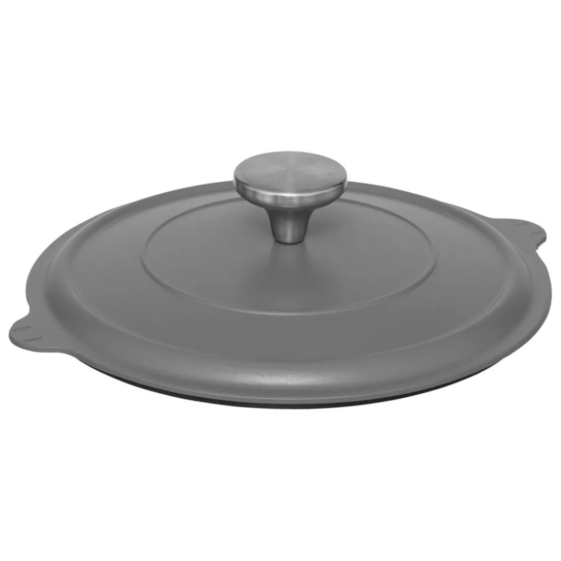 Cuiseur vapeur fonte d'aluminium gris