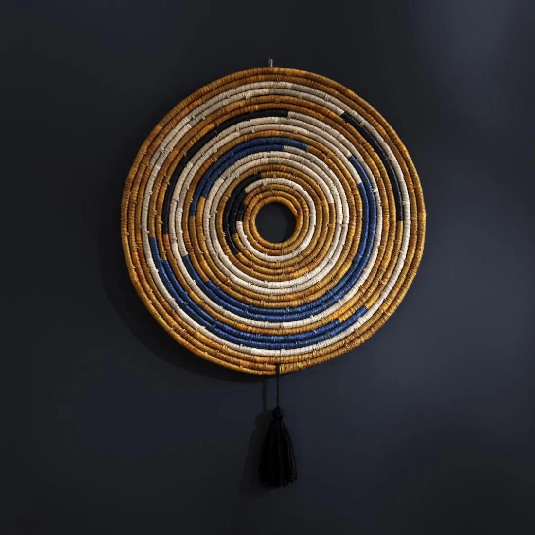 Déco murale cercle tricolore Chelette