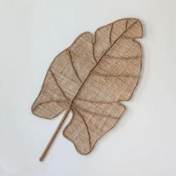 Déco murale Feuille en Fibre végétale COLOCASIA Beige