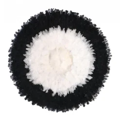 Décor Mural JUJU Plume 70X70X10 Noir et Blanc