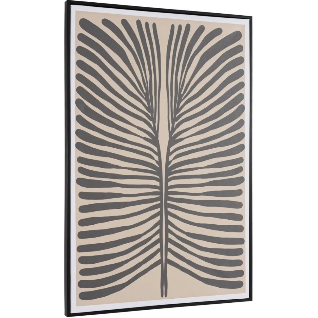 Décoration murale A en papier japonais, cadre noir HOMER