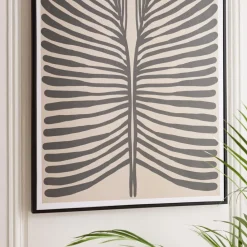 Décoration murale A en papier japonais, cadre noir HOMER