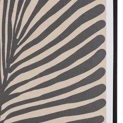 Décoration murale A en papier japonais, cadre noir HOMER