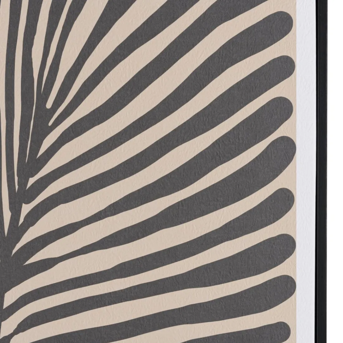 Décoration murale A en papier japonais, cadre noir HOMER