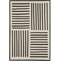 Décoration murale A lignes abstraites, cadre noir HOMER