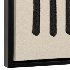 Décoration murale A lignes abstraites, cadre noir HOMER